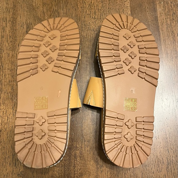 Madewell Charley Double-Strap Slide Sandal in Tan (Desert Camel) Women's 6M - Picture 3 of 5